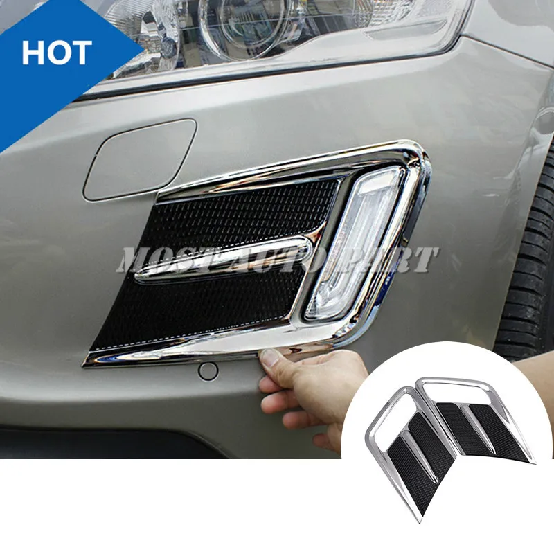 Передний бампер ABS решетка противотумансветильник обшивка 2 шт. для VOLVO XC60 2014 2016