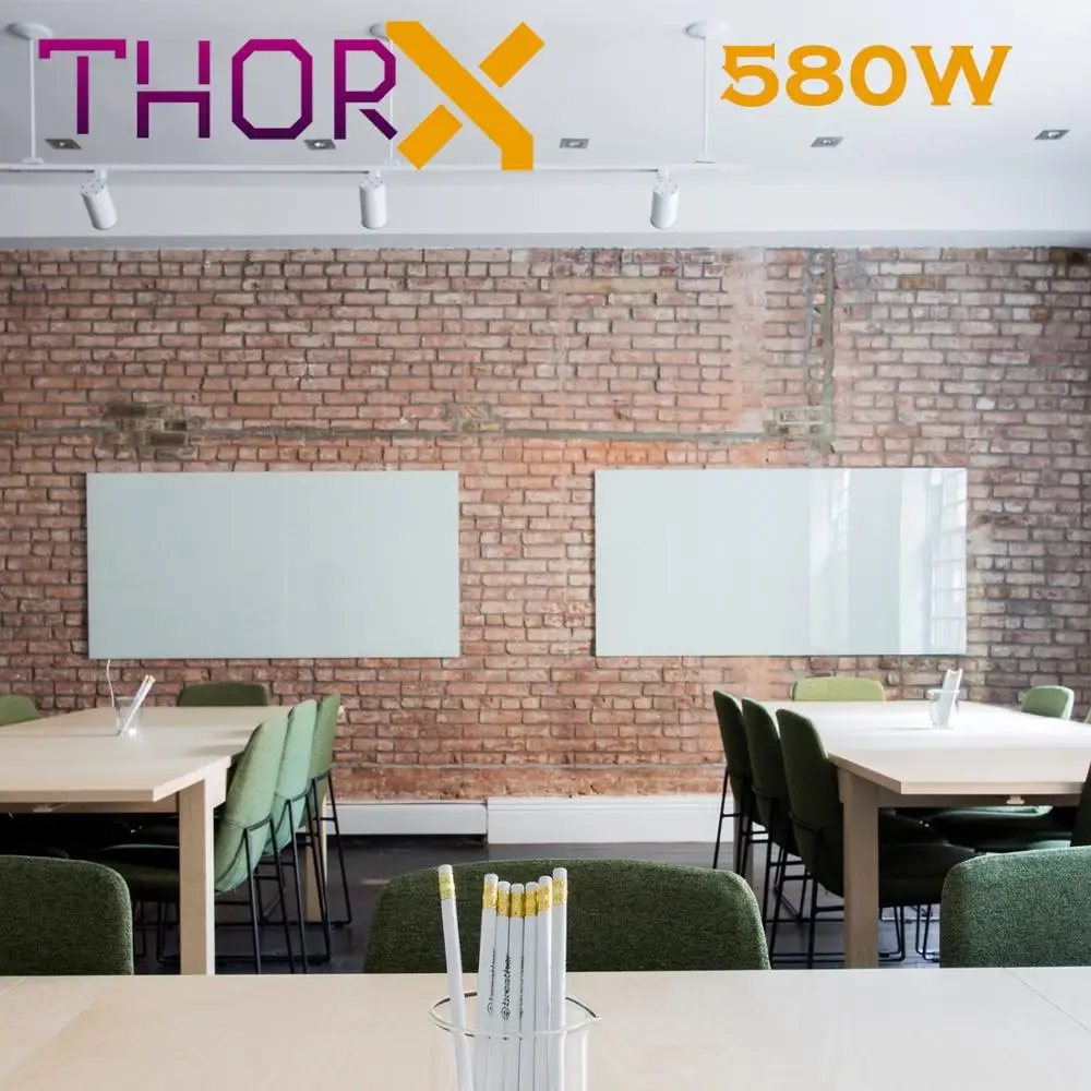 ThorX A580 W инфракрасный обогреватель панель 580 ватт 60x100 см белое стекло углеродный