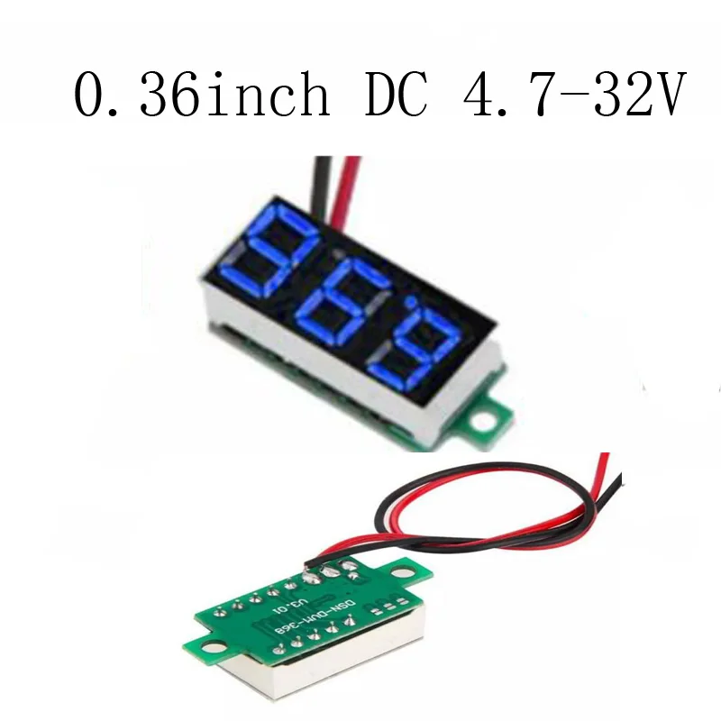 DC4.7-32V Мини вольтметр тестер цифровой напряжение СВЕТОДИОДНЫЙ дисплей измеритель