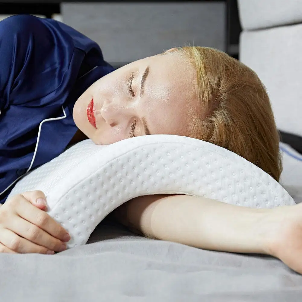 В форме арки Memory Foam постельное белье медленно поднимающаяся подушка для