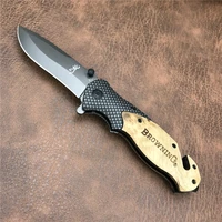 browning x50 pocket folding knife outdoor portable swiss army knives red shadow wood handle high hardness hunting camping tools