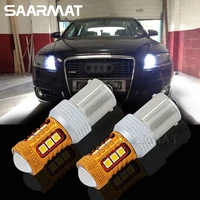 pair 1156 ba15s p21w 1200lm led bulb driving lamp drl daytime running light reverse light 6000k white for audi a1 a3 a6 s3 q7