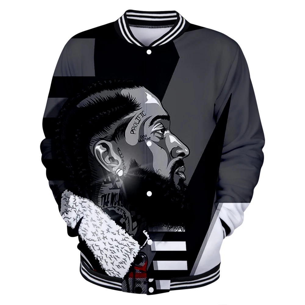 nipsey hussle 3D бейсбольная форма новые мужские/женские весенние повседневные бейсбольные куртки Harajuku Одежда Плюс Размер Уличная