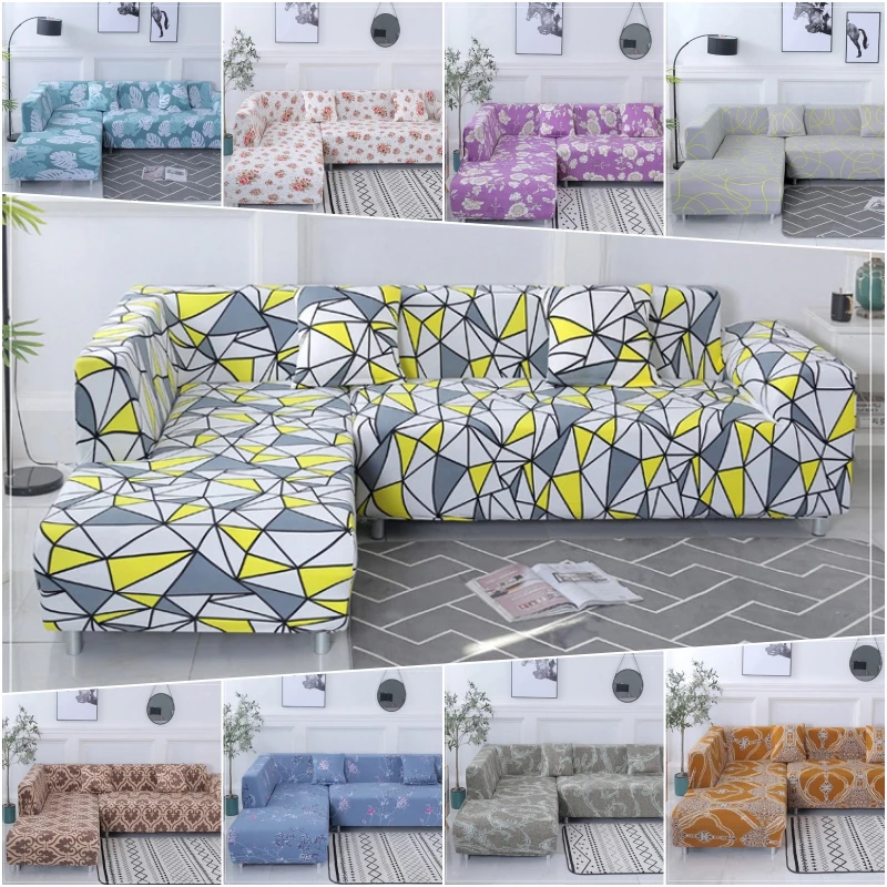 Простой Противоскользящий эластичный чехол для дивана защитный мебели 2 шт.