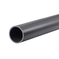 uxcell pvc rigid round pipe 28mm id 32mm od 350mm light grey high impact for water pipecraftscable sleeve