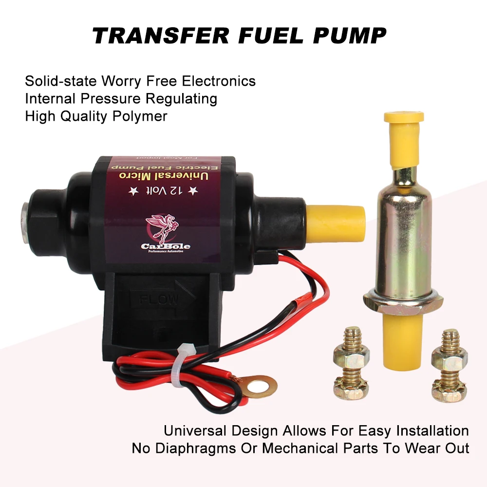 Универсальный бесшумный Электрический бензиновый топливный насос 12 В 42 Гал/ч 2 3 5