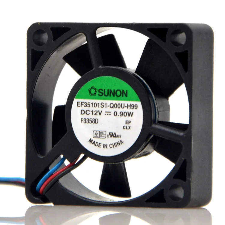 

EF35101S1-Q00U-H99 For Sunon 12V 0.90W 3510 35mm 3.5CM 3-Wire cooler cooling fan