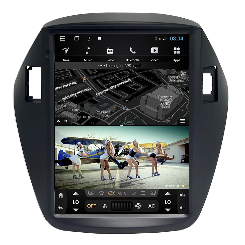 ZOYOSKII Android 10 4 дюймов вертикальный экран автомобильный gps стерео радио bluetooth