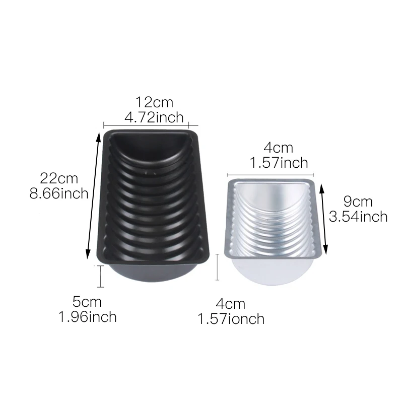 Aluminum Almond Cake Pan Non-stick For Baking Mold Scandinavian Rehrucken Bread Loaf Mould |