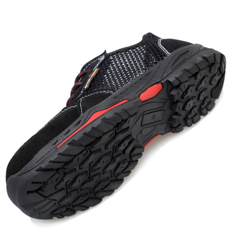 

Men Safety Shoes Steel Toe Boots Indestructible Shoes Anti-smashing Protective Work Safety Boot Breathable Outdoor Work Sneakers