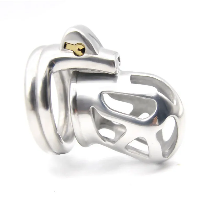 

For Male Penis Chastity Device Design Stainless Steel Cock Cage Penis Rings Penis Locking Bondage Slave Sex Toy for Man G7-1-237