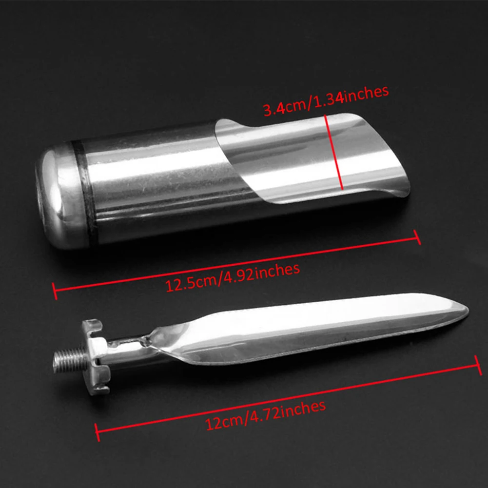 Серебристый Портативный Кронштейн цилиндр длиной 12 5 см легкие рыболовные