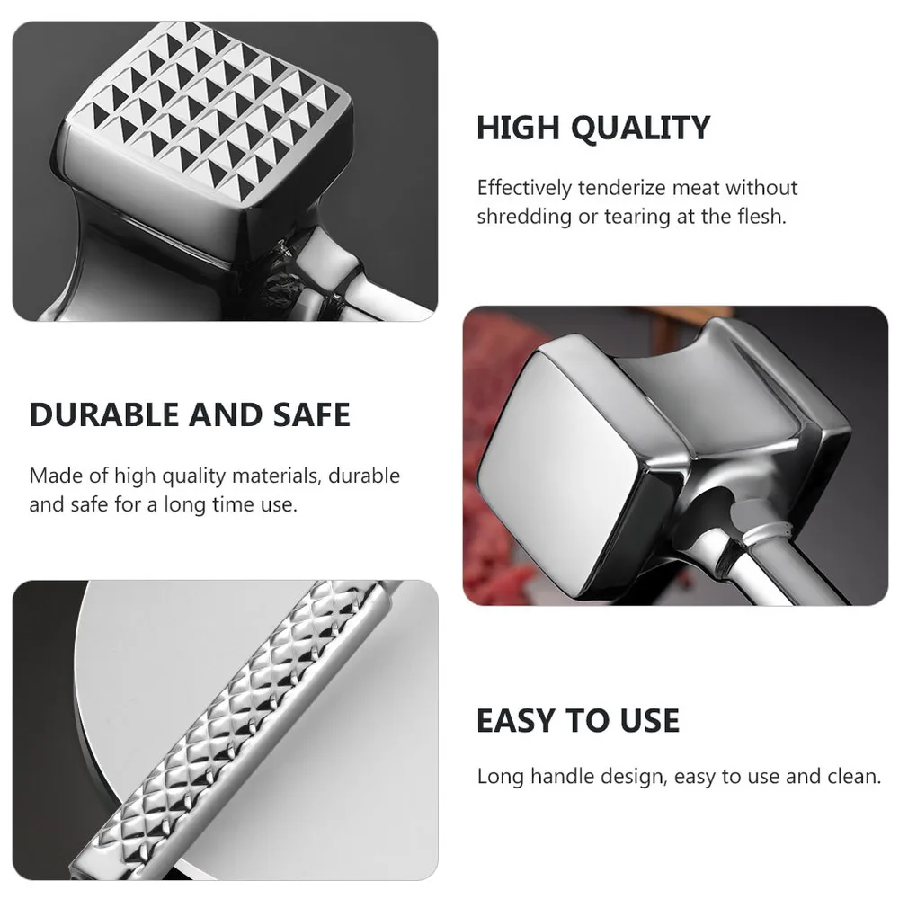 

Stainless Steel Meat Hammer Dual-Sided Meat Hammer Steak Pounder Mallet