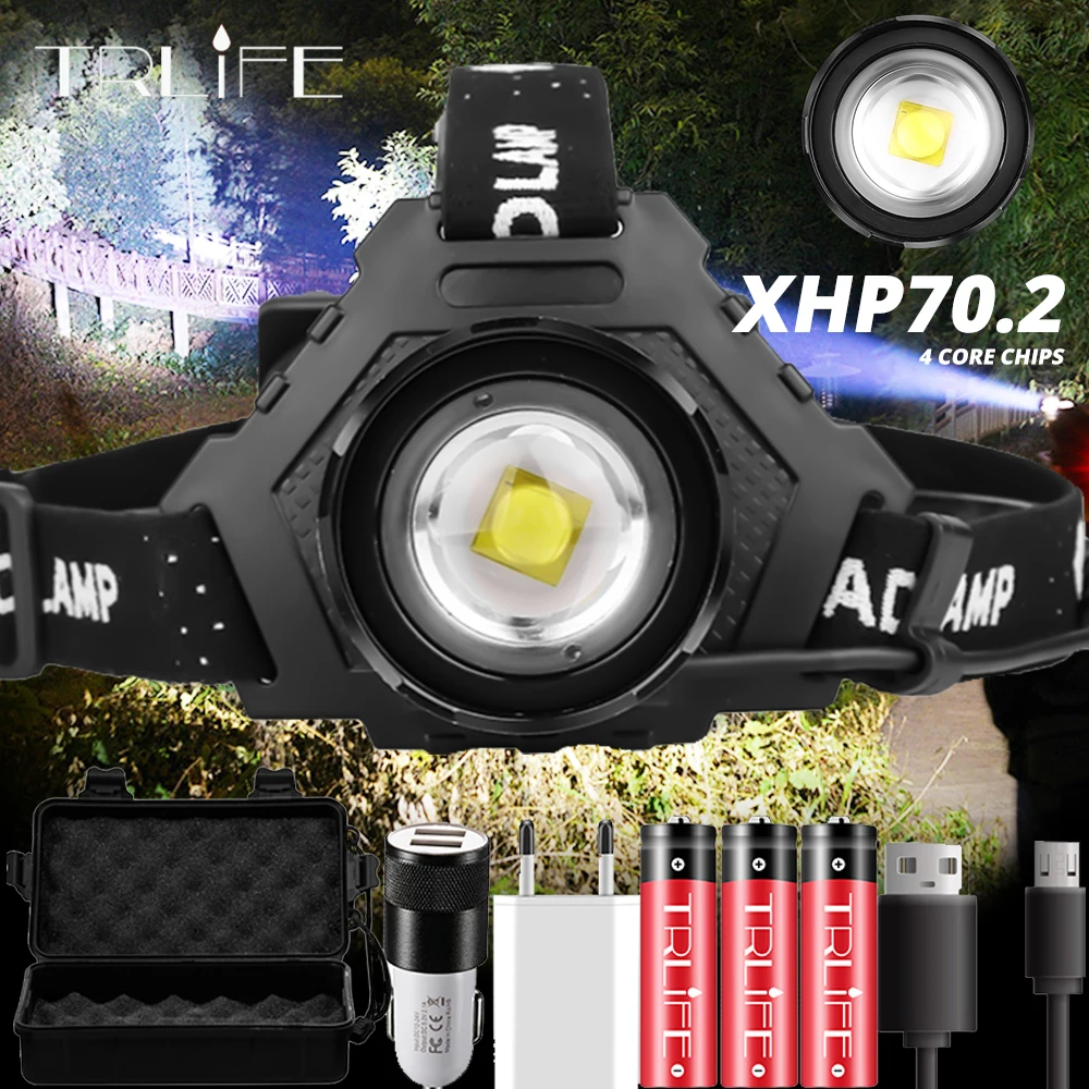Большинство Мощность Фул XHP70.2 светодиодный фары Водонепроницаемый комфорт