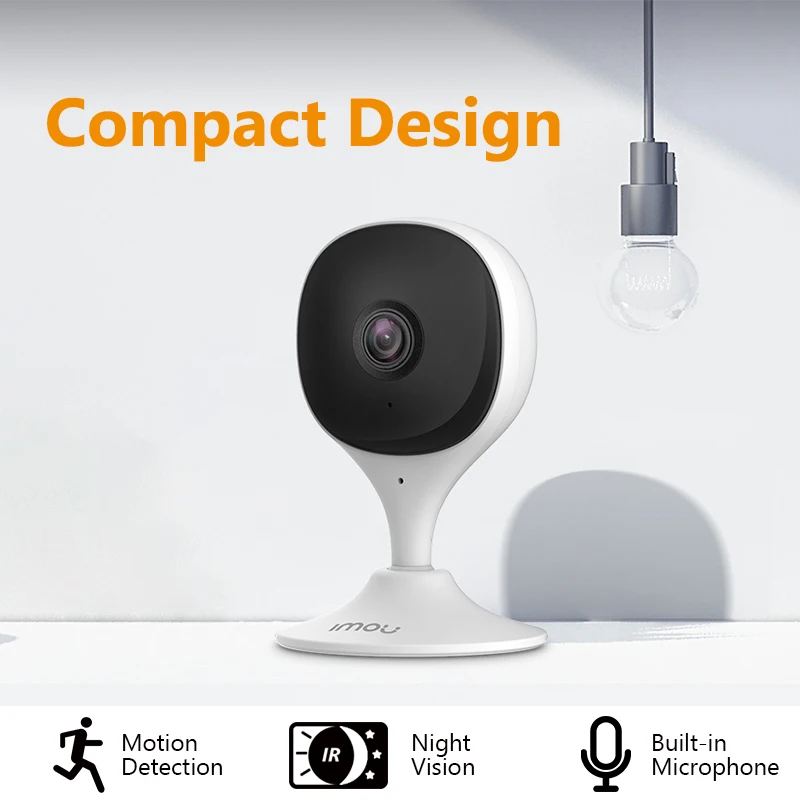 dahua imou cue 2c 1080p p2p security action indoor cam baby monitor night vision device video mini surveillance wifi ip camera free global shipping