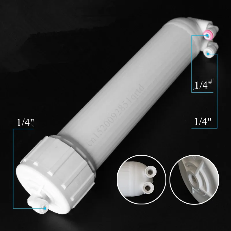 

Reverse Osmosis Membrane 1812-75G RO Water Filter Cartridges + Filter Housing 1/4 Quick Link