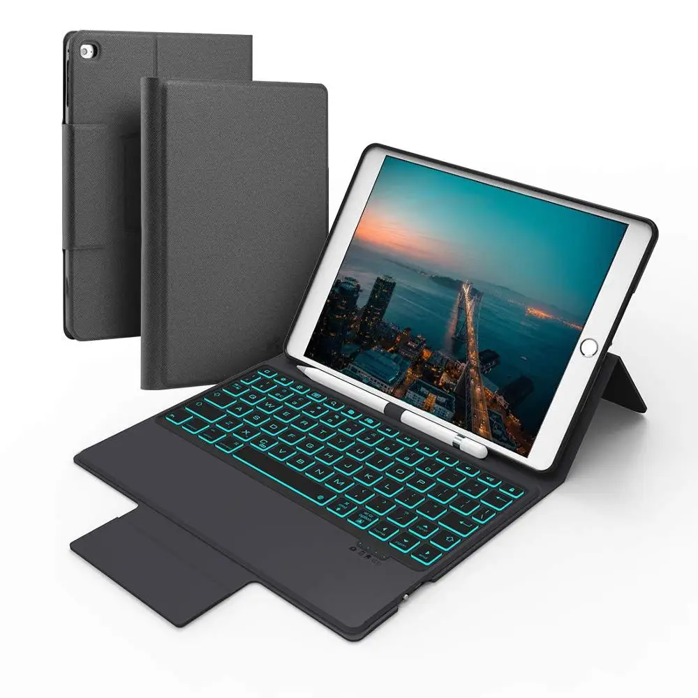Bluetooth Беспроводной Клавиатура чехол Обложка для 2019 Новый IPad10.2 &quotс 7 цветов с