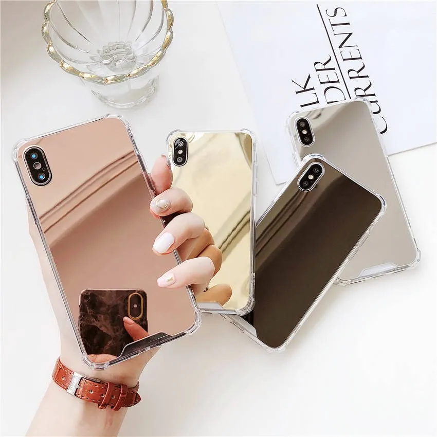 Противоударный зеркальный чехол Gasbag для iphone 11 12 pro max XR 7 8 XS MAX XSmax X 6 6S Plus 7Plus 8Plus
