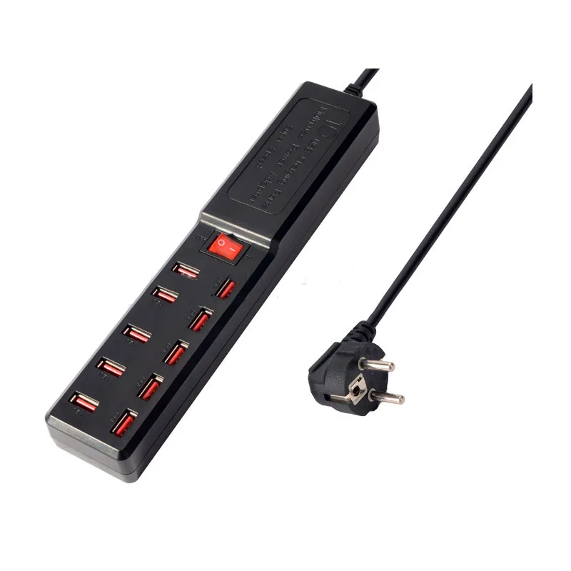 USB концентратор быстрой зарядки 10 портов 6A умная зарядная станция зарядное