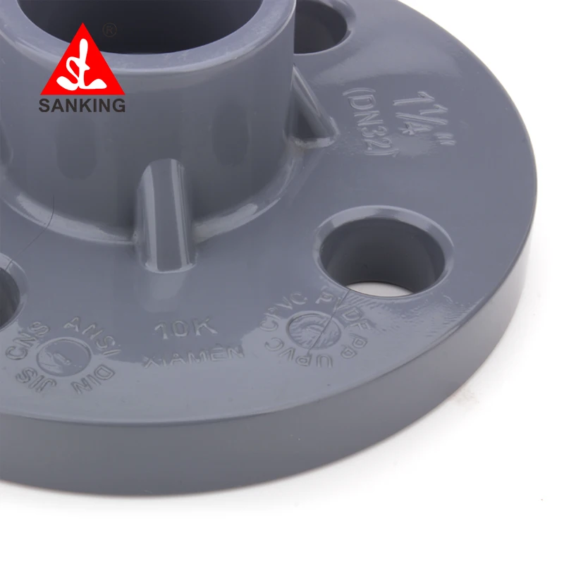 Sanking 1/4 &quot-10&quot CPVC однофланцевый фитинг для труб фланец фитинги из ПВХ соединитель