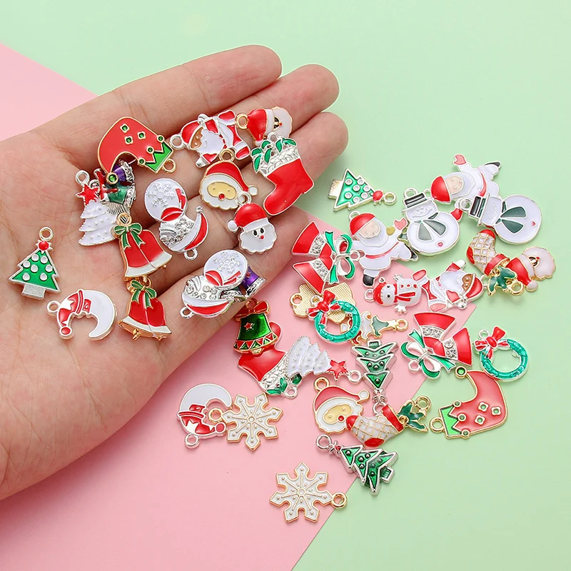 Рождественские Подвески Браслет Санта Клаус Рождественская елка украшения для