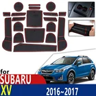 Противоскользящий резиновый коврик для подстаканника, дверной паз, коврик для Subaru XV 2016 2017, Facelift Crosstrek WRX STI, автомобильные аксессуары, коврик для телефона