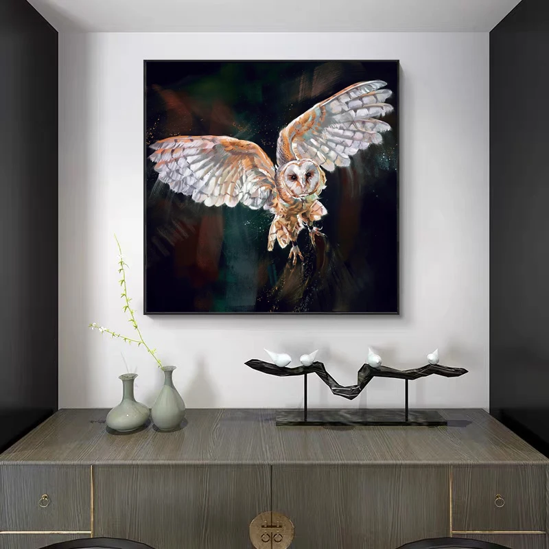 

Famous Raptor Magic Animal Owl Large Size Poster Mural Family Bedroom Children's Room Wall Decoration Canvas Art (no Frame)