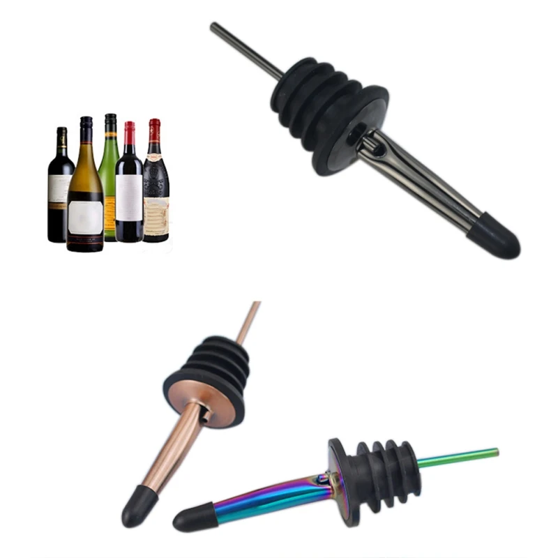 Multifuntional стоппер для коктейля Pourer Бар Нержавеющая сталь для дома бутылка вина разливщик красного вина шлифовальный черный с крышкой Лидер продаж