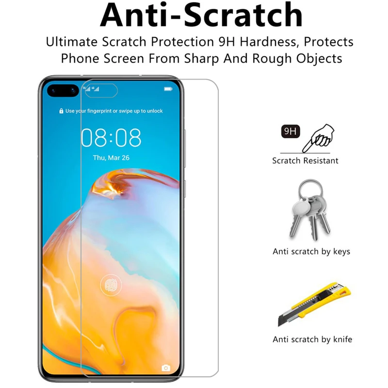 Чехол для huawei p40 защитный экран из закаленного стекла huaweip40 p 40 чехол телефона global 6