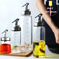 kitchen baking oil cook oil empty bottle vinegar bottle oil dispenser cooking tool cooking glass oil storage jar glass container