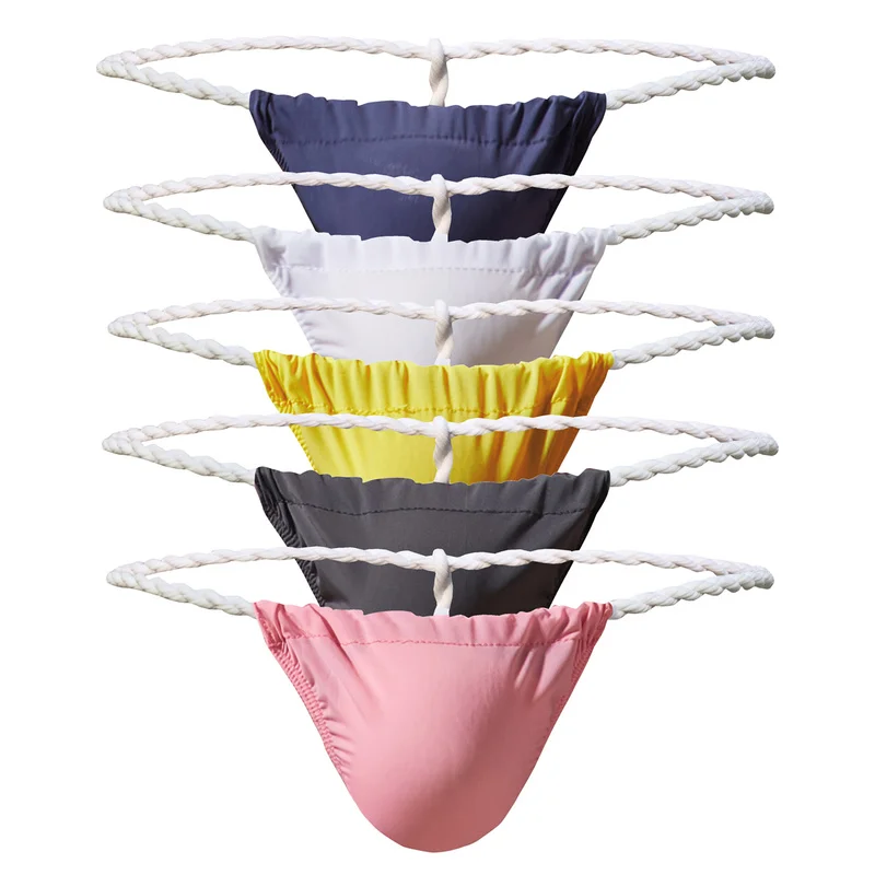 

Sexy Men Briefs Ice Silky Thong Ultra-Thin Exotic Jockstrap Men's Underwear Thong Japanese Sumo Tangas Hombre Thongs G-string