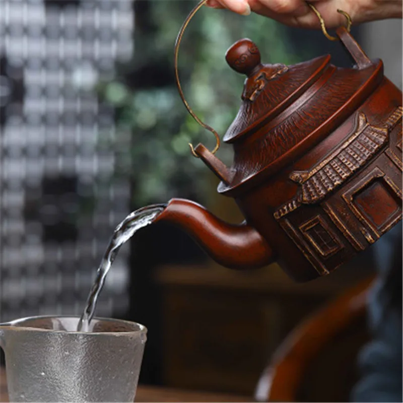 

Creativity New Product Yixing Purple Sand Pot Handmade Pot Pagoda Pot Ore Purple Sand Mud Teapot Zisha Tea Set Tea Maker