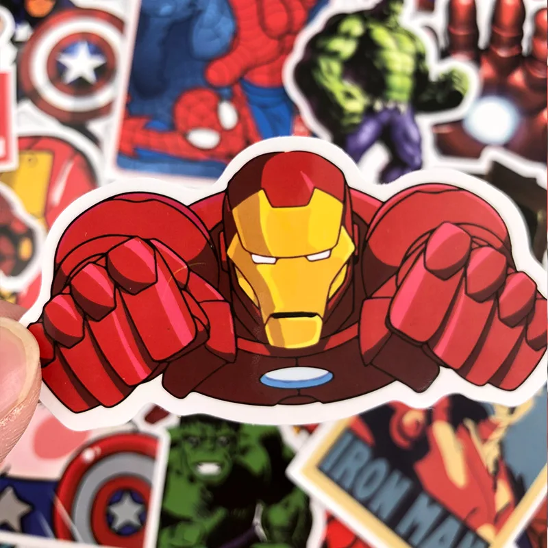 50 шт. милые водонепроницаемые наклейки s для MARVEL стикеры в стиле граффити для скейтборда багажа ноутбука блокнот "Гитара" автомобиль наклейка