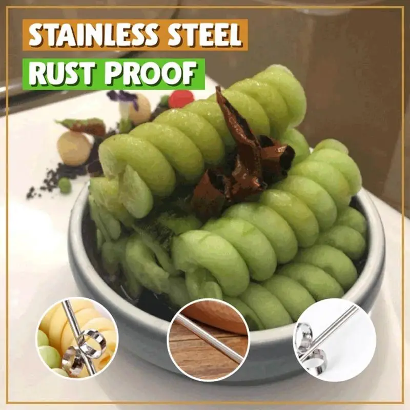 Ручной спиральный нож для овощей инструмент резьбы измельчитель из нержавеющей