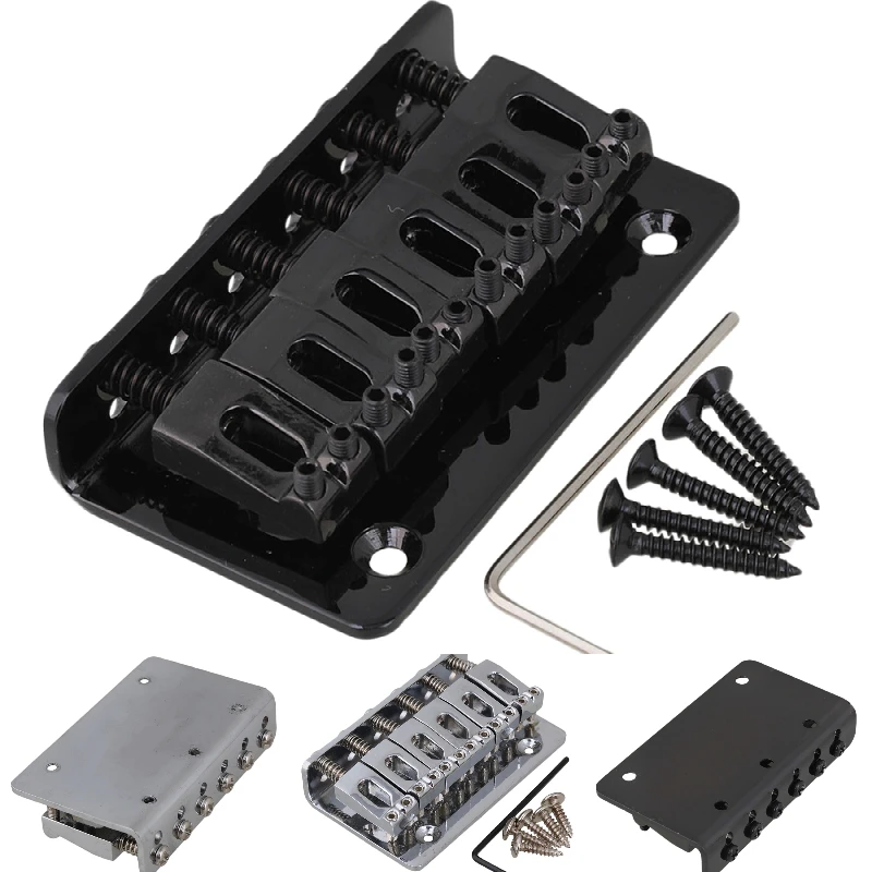 

6 string Fixed Hard Tail Guitar Bridge For Guitar Chrome