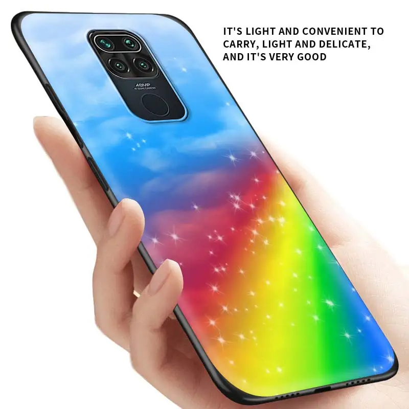 

Thin Cover for Redmi Note 9 9S 9 9A 9C 8T 8 7S 7 6 Pro 8 7 6 8A 7A 6A K20 Pro Phone Shockproof Case Rainbow Art