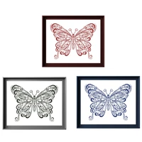 lace butterfly cross stitch package simple 18ct 14ct 11ct white fabric cotton silk thread embroidery diy handmade needlework