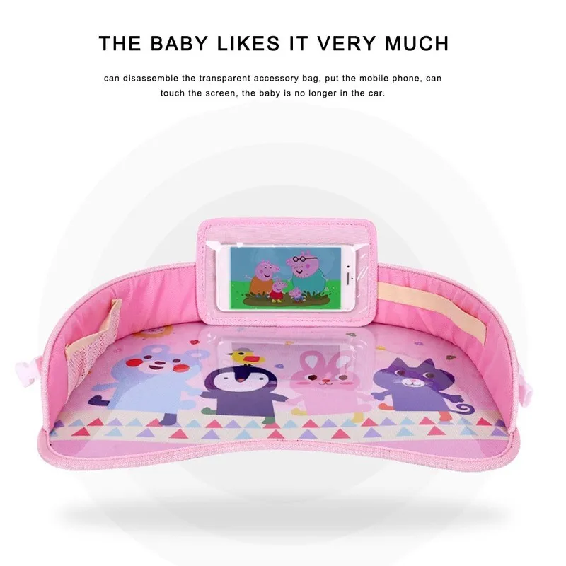 Детские автомобильные подносы портативный водонепроницаемый обеденный стол для