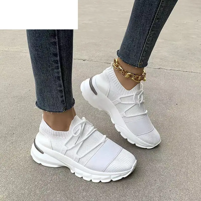 

Summer 2021 Shoes for Women Sneakers Mesh Breathable Women Outdoor Shoes Comfortable Vulcanized Shoes Chunky Platform Shoes