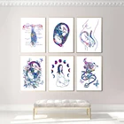 Художественные настенные постеры для беременных женщин малышей йоги живопись на холсте скандинавские постеры и принты настенные картины для врачей и офиса