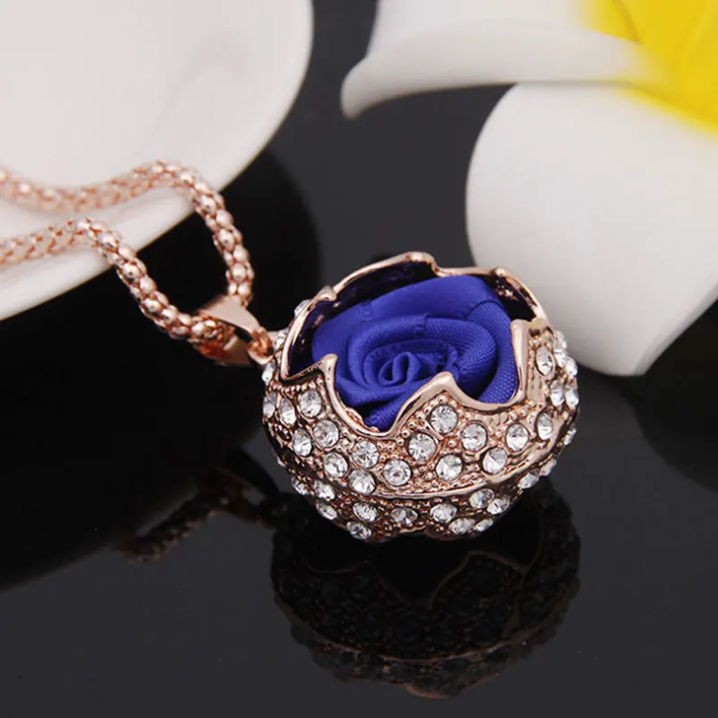 Роскошный известный бренд Винтаж Ткань ожерелье в виде цветов ювелирные изделия