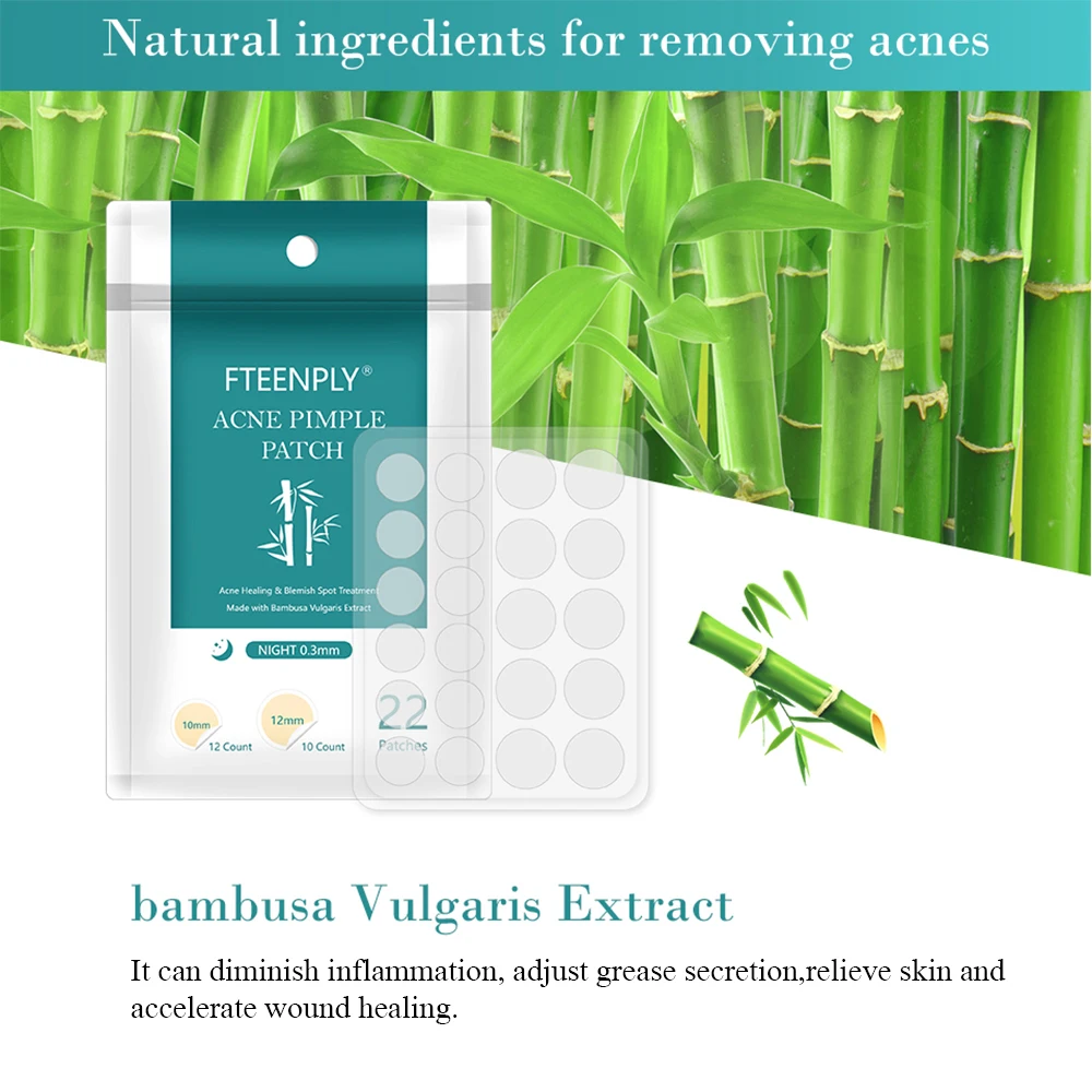 FTEENPLY Acne Pimple Patch Invisible Acne Removal Acne Treatment Sticker Blemishing Spot Waterproof Breathable Face Skin Care