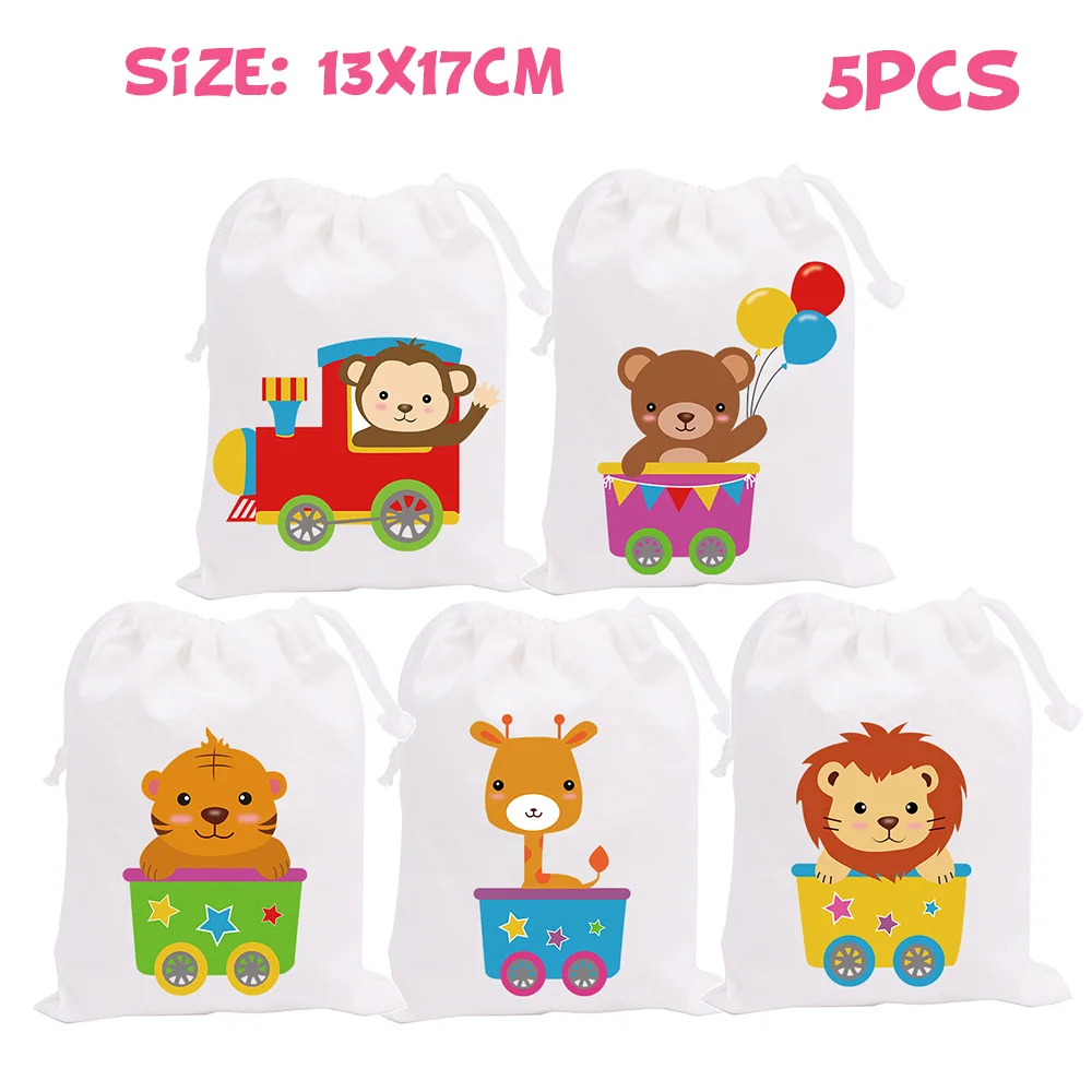 animal car bags Сафари животные тема вечерние украшения коробка приглашения потолок Висячие соломинки Сумки Торт Топпер обертка баннер шар шляпа - Цвет: animal car bags