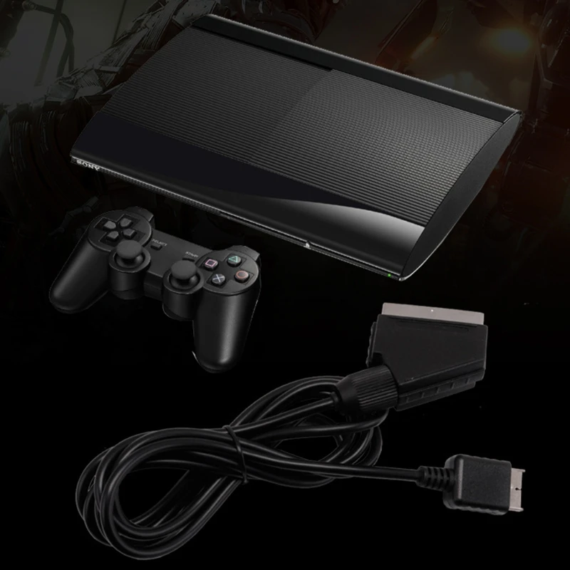 1 8 м RGB Scart кабель для Sony PS1 PS2 PS3 TV AV Сменное соединение|Кабели| |