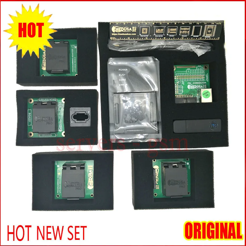 Новый оригинальный Медуза Pro2/II полный набор + UFS BGA 095 гнездо 0153 254 EMMC 4 в 1