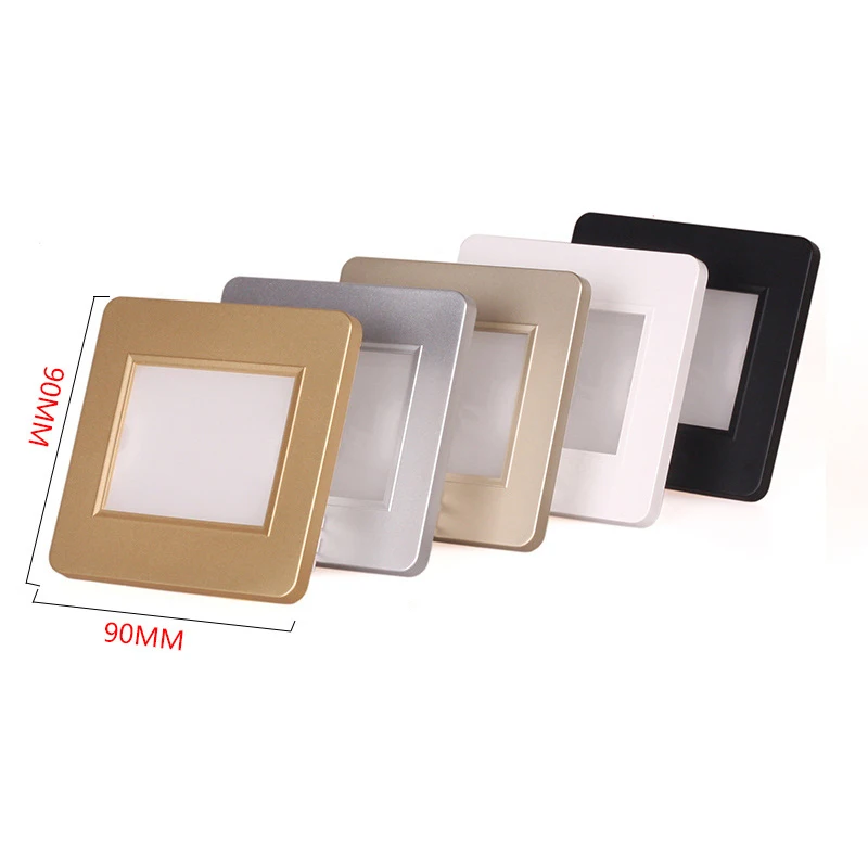 Встраиваемый светодиодный настенный светильник 5 цветов s 1 W AC85 265V PC для лестницы