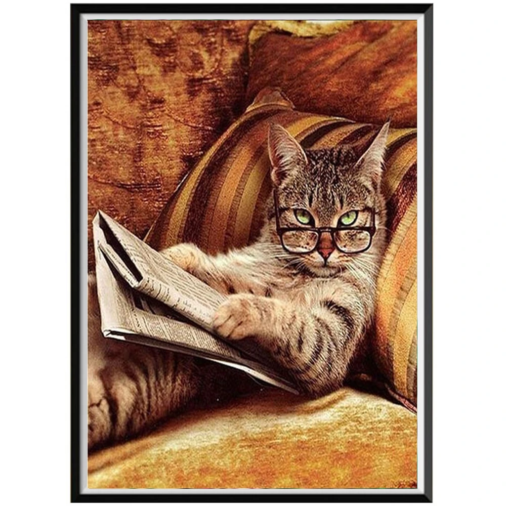 Набор для вышивки крестиком 11CT с изображением кошки | Вышивка крестом