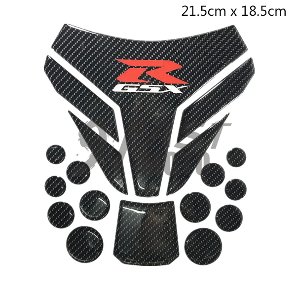 

9FastMoto 3D Motorcycle Tank Pad for SUZUKI suzuki gsxr Motorbike Racing Fuel / Oil / Gas Tank Decal (Carbon fiber)