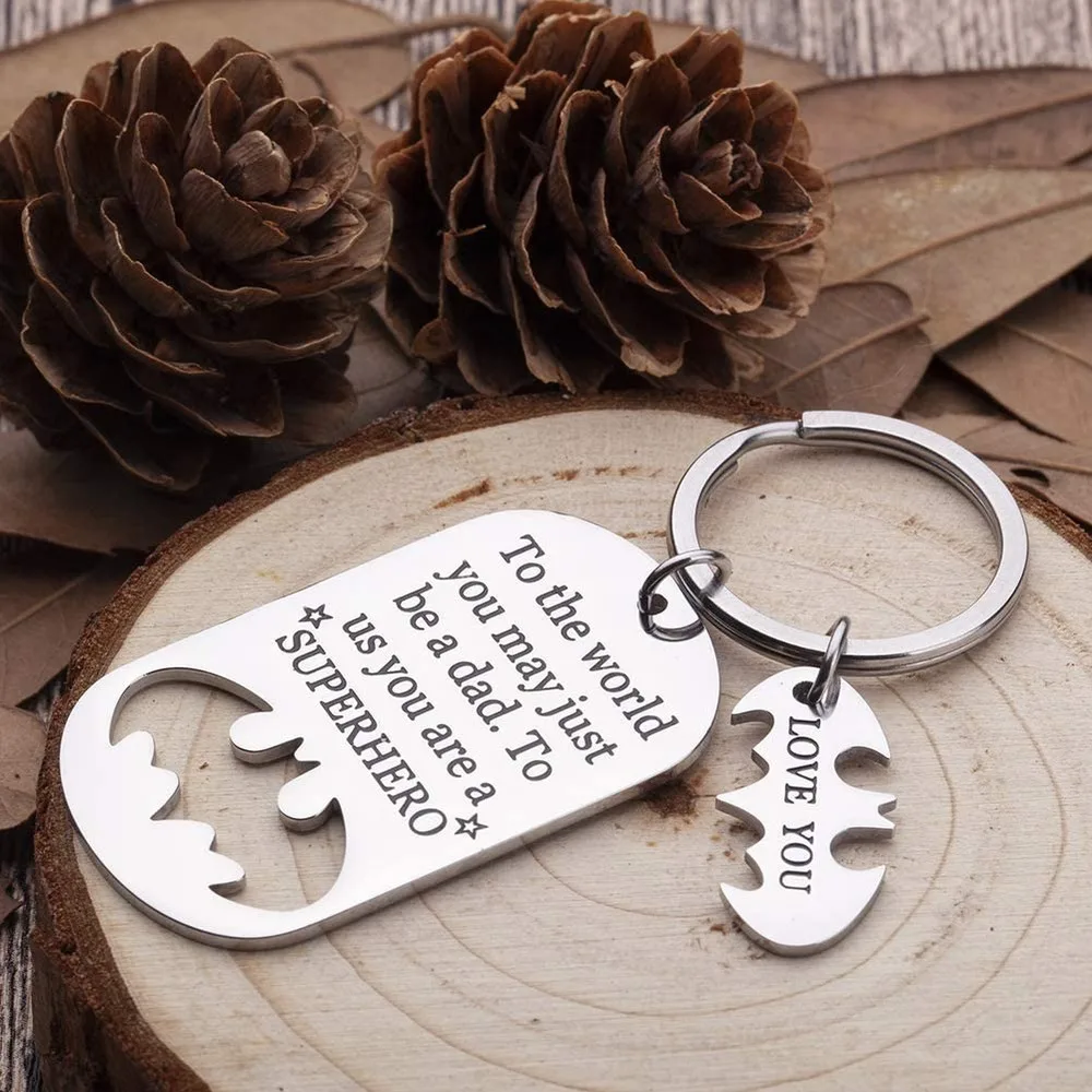 Fathers Day Подарки папа брелок на день рождения для папы шаг Dad To Be муж от мамы дочери и