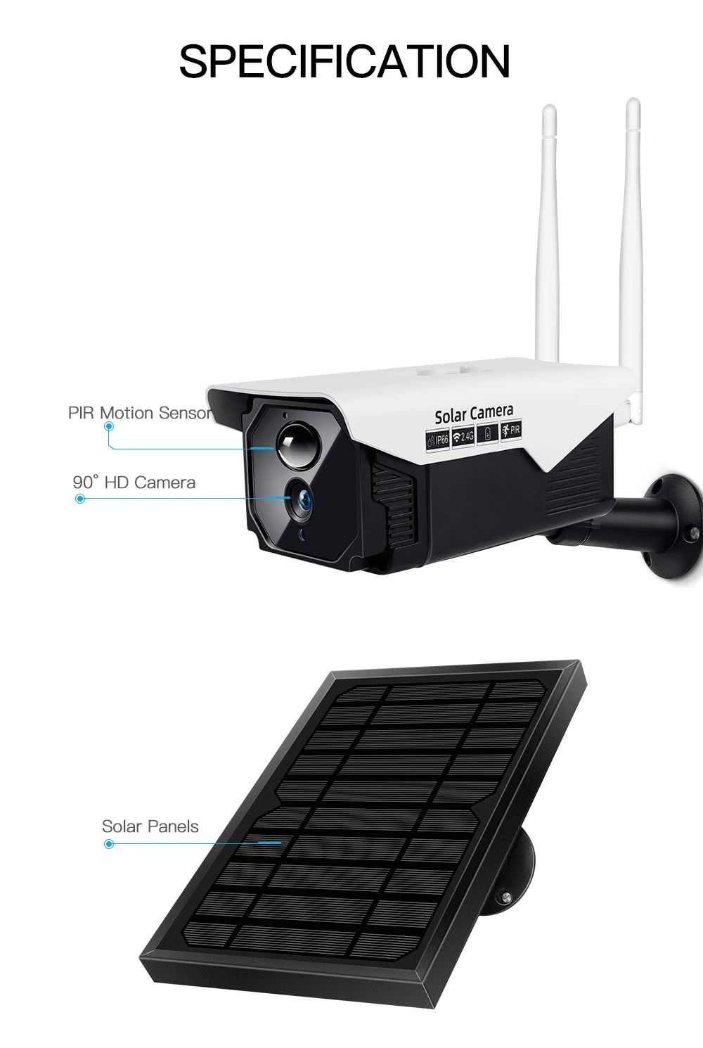2.0MP солнечная мощность ed камера WiFi Водонепроницаемая уличная камера ультра-Низкая Мощность резервная батарея камера инфракрасная камера безопасности CCTV